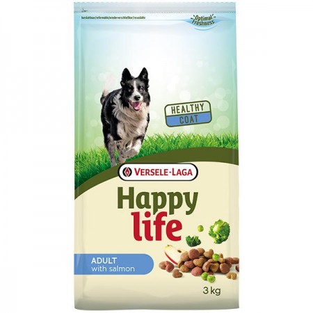 Happy Life Adult with Salmon Корм для собак всех пород 3 кг (310878)